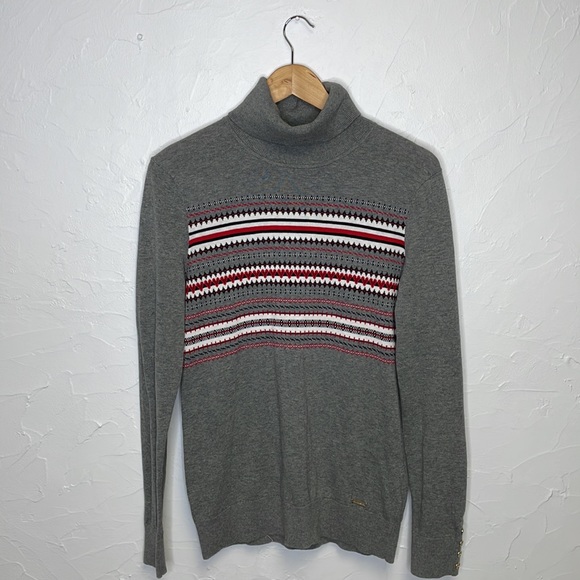 - Tommy Hilfiger Heart Fair Isle Turtle Neck Sweater NWT! - Picture 6 of 8